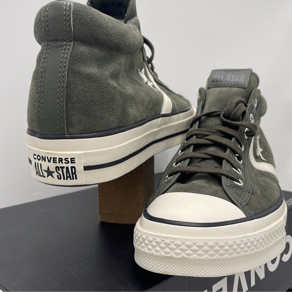 CONVERSE STAR PLAYER 76 MID CAVE GREEN/EGRET/BLACK - Picture 2 of 6